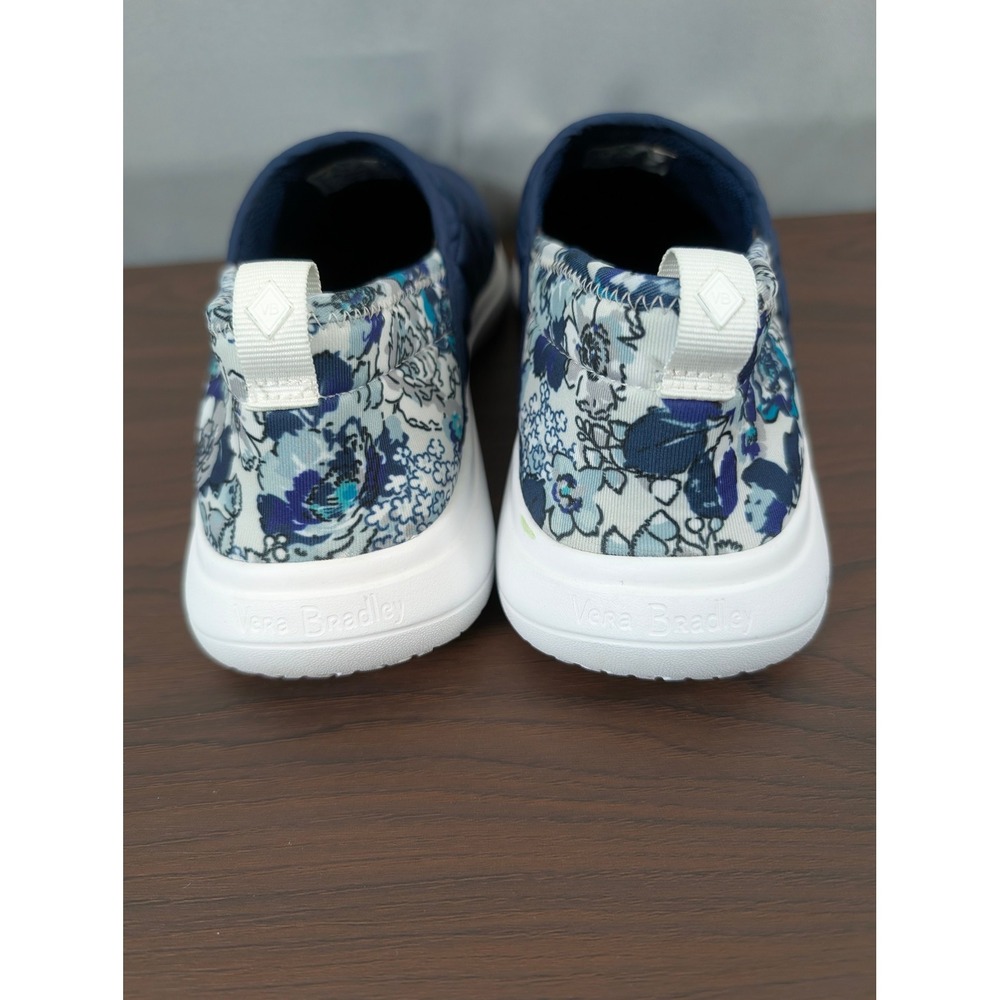 Vera Bradley Slip On Sneakers Womens Size 8 Navy Blue Excellent - Picture 5 of 8